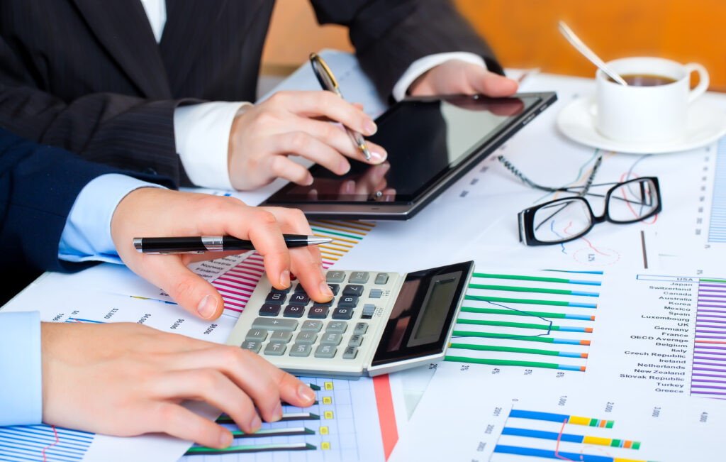 business people work office with business documents